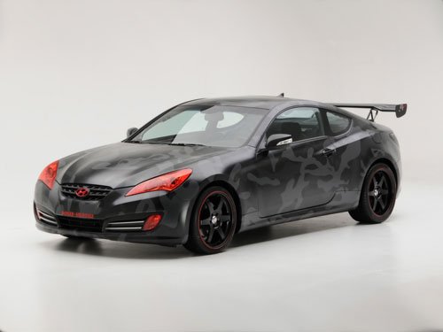 Hyundai Street Concepts Genesis Coupe Car Poster Print on 10 mil Archival Satin Paper 16" x 12"
