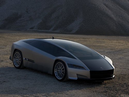 Italdesign Giugiaro Quaranta Car Poster Print on 10 mil Archival Satin Paper 16" x 12"