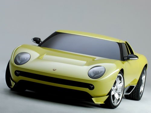 Lamborghini Miura Concept Car Poster Print on 10 mil Archival Satin Paper 16" x 12"