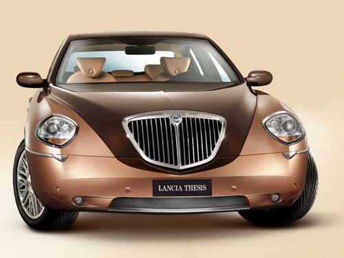 Lancia Thesis Bicolore Car Poster Print on 10 mil Archival Satin Paper 16" x 12"