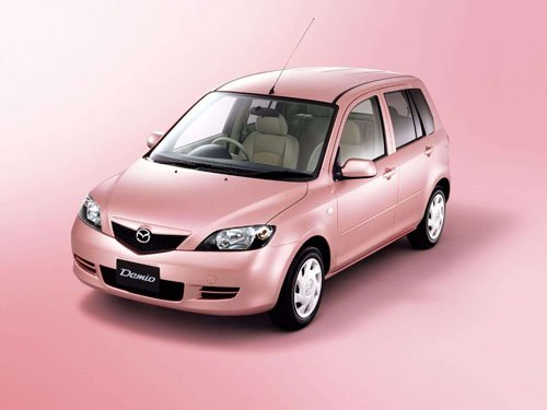 Mazda Demio Stardust Pink Limited Edition Car Poster Print on 10 mil Archival Satin Paper 16" x 12"