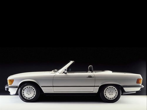 Mercedes-Benz R-107 SL Class Roadster Car Poster Print on 10 mil Archival Satin Paper 16" x 12"