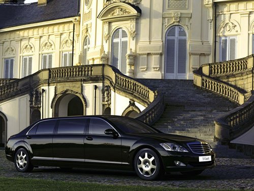 Mercedes-Benz S 600 Guard Pullman Car Poster Print on 10 mil Archival Satin Paper 16" x 12"