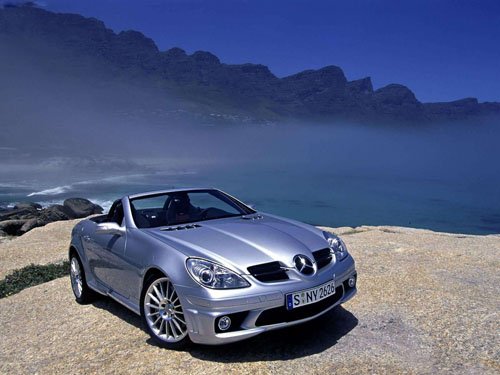 Mercedes-Benz SLK55 AMG Car Poster Print on 10 mil Archival Satin Paper 16" x 12"