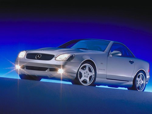 Mercedes-Benz SLK Roadster Car Poster Print on 10 mil Archival Satin Paper 16" x 12"