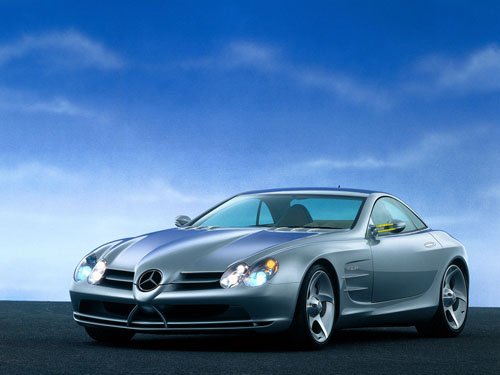 Mercedes-Benz Vision SLR Concept Car Poster Print on 10 mil Archival Satin Paper 16" x 12"