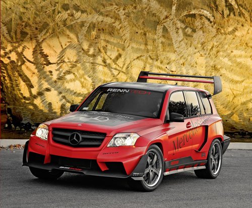 Mercedes-Benz GLK Pikes Peak Rally Racer Car Poster Print on 10 mil Archival Satin Paper 16" x 12"