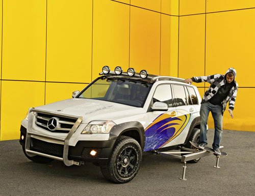 Mercedes-Benz GLK Rock Crawler Car Poster Print on 10 mil Archival Satin Paper 16" x 12"