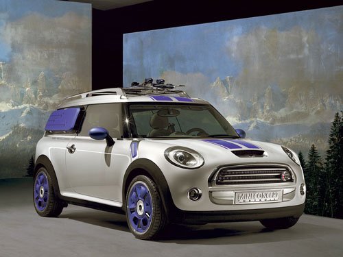 Mini Cooper Detroit Concept Car Poster Print on 10 mil Archival Satin Paper 16" x 12"