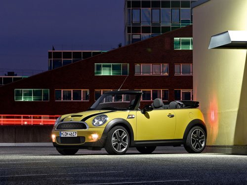 Mini Cooper S Cabrio Car Poster Print on 10 mil Archival Satin Paper 16" x 12"