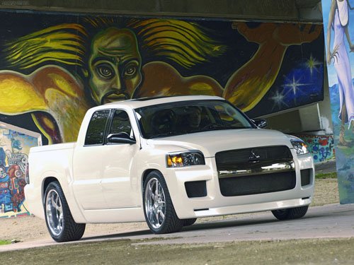 Mitsubishi Street Raider Concept Truck Poster Print on 10 mil Archival Satin Paper 16" x 12"