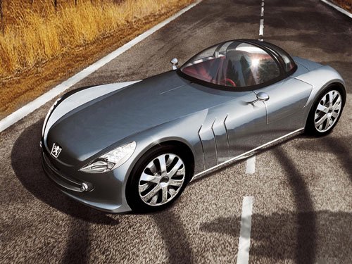 Peugeot 607 Feline Concept Car Poster Print on 10 mil Archival Satin Paper 16" x 12"