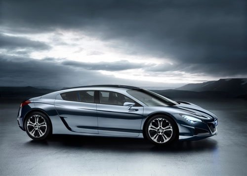 Peugeot RC HYmotion4 Concept Car Poster Print on 10 mil Archival Satin Paper 16" x 12"