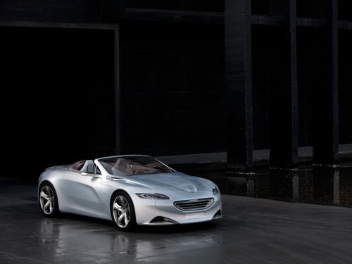 Peugeot SR1 Top Down Concept Car Poster Print on 10 mil Archival Satin Paper 16" x 12"