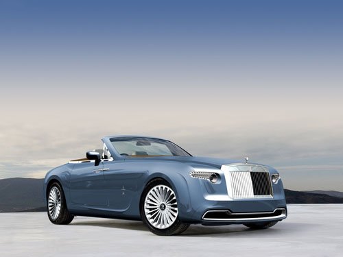 Pininfarina Rolls-Royce Hyperion Top Down Car Poster Print on 10 mil Archival Satin Paper 16" x 12"