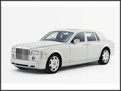 Rolls-Royce Phantom Silver Car Poster Print on 10 mil Archival Satin Paper 16" x 12"
