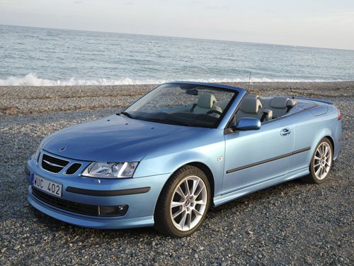 Saab 9-3 Convertible 20 Year Edition Car Poster Print on 10 mil Archival Satin Paper 16" x 12"