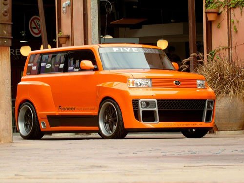 Scion 5 Axis Widebody DJ xB Concept Car Poster Print on 10 mil Archival Satin Paper 16" x 12"