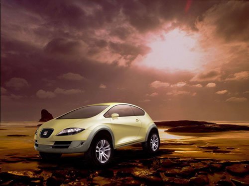 Seat Salsa Emocion Concept Car Poster Print on 10 mil Archival Satin Paper 16" x 12"