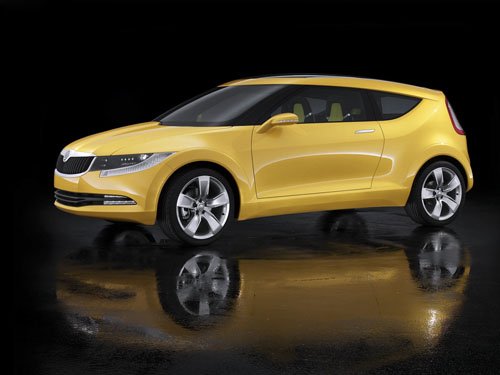 Skoda Joyster Concept Car Poster Print on 10 mil Archival Satin Paper 16" x 12"