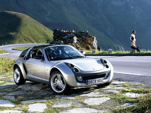 Smart Roadster Coupe Concept Car Poster Print on 10 mil Archival Satin Paper 16" x 12"