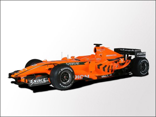 Spyker Formula One Car Poster Print on 10 mil Archival Satin Paper 16" x 12"