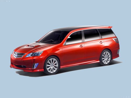 Subaru Exiga Concept Car Poster Print on 10 mil Archival Satin Paper 16" x 12"