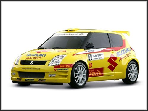 Suzuki Swift Rally Car Poster Print on 10 mil Archival Satin Paper 16" x 12"