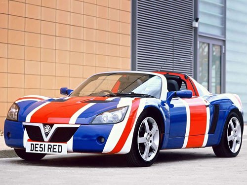 Vauxhall Union Jack VX220 Race Car Poster Print on 10 mil Archival Satin Paper 16" x 12"