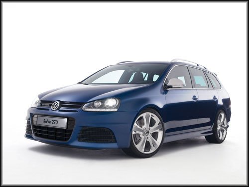 Volkswagen Golf Variant RaVe 270 Concept Car Poster Print on 10 mil Archival Satin Paper 16" x 12"