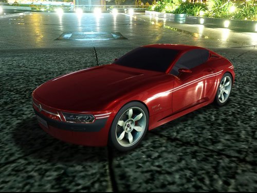 Volkswagen SP-2 Concept Car Poster Print on 10 mil Archival Satin Paper 16" x 12"