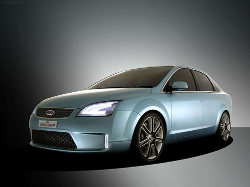 Ford Focus 4 Door Concept Car Poster Print on 10 mil Archival Satin Paper 16" x 12""