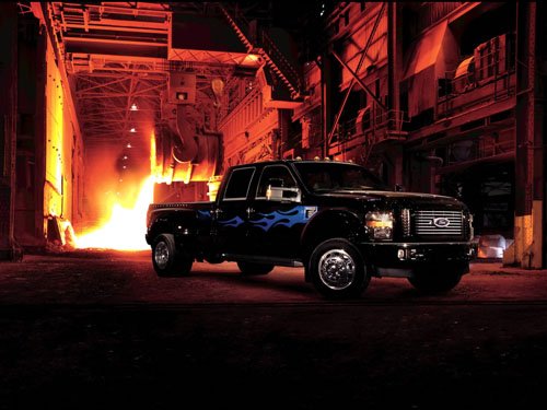 Ford F-450 Super Duty Harley Davidson Truck Poster Print on 10 mil Archival Satin Paper 16" x 12""