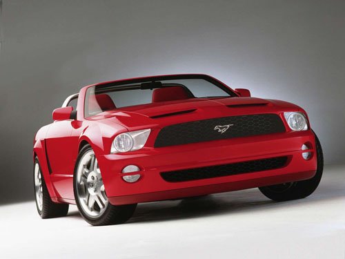 Ford Mustang GT Convertible Concept Car Poster Print on 10 mil Archival Satin Paper 16" x 12""