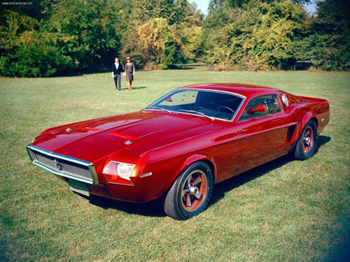 Ford Mustang Mach 1 Concept Car Poster Print on 10 mil Archival Satin Paper 16" x 12""