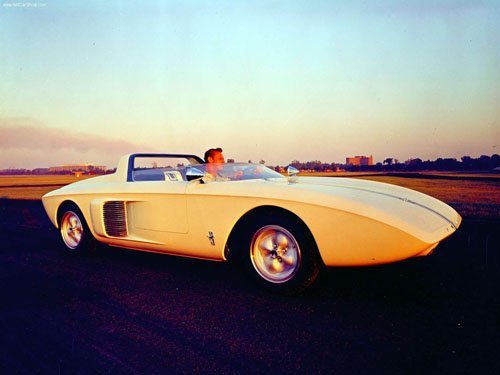 Ford Mustang Roadster Concept Car Poster Print on 10 mil Archival Satin Paper 16" x 12""