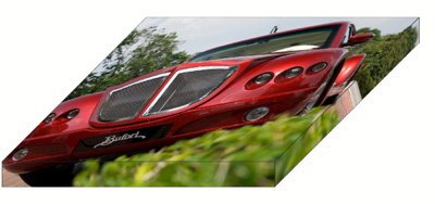 Bufori Geneva Archival Canvas Car Print (Mounted) 16" x 12"