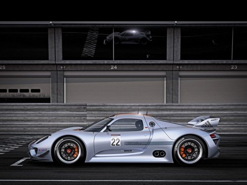 Porsche 918 RSR Concept Car Poster Print on 10 mil Archival Satin Paper 16" x 12"