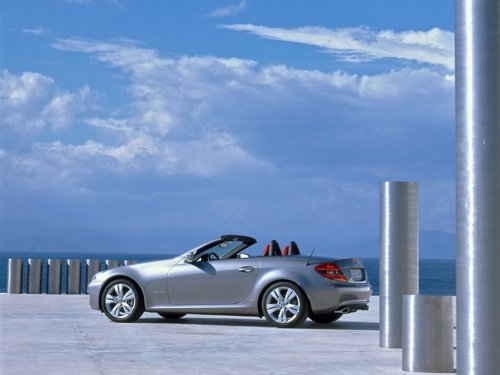 Mercedes-Benz SLK Car Poster Print on 10 mil Archival Satin Paper 16" x 12"