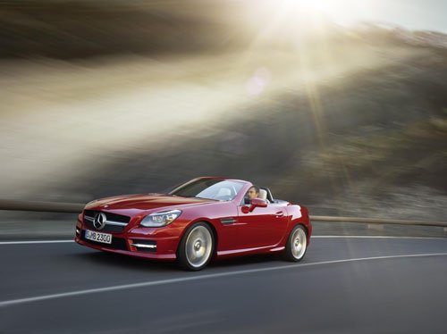 Mercedes-Benz SLK 2012 Car Poster Print on 10 mil Archival Satin Paper 16" x 12"