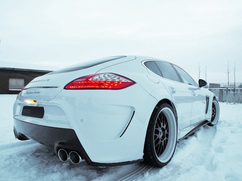 Porsche Edo Competition Panamera Moby Dick Car Poster Print on 10 mil Archival Satin Paper 16" x 12"