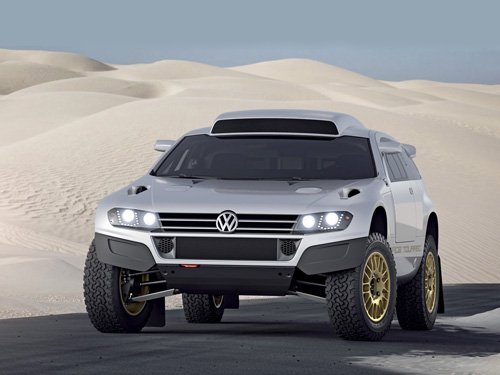 Volkswagen Race Touareg 3 Qatar Concept Car Poster Print on 10 mil Archival Satin Paper 16" x 12"