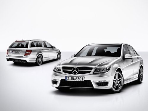 Mercedes-Benz C63 AMG Car Poster Print on 10 mil Archival Satin Paper 26" x 16"