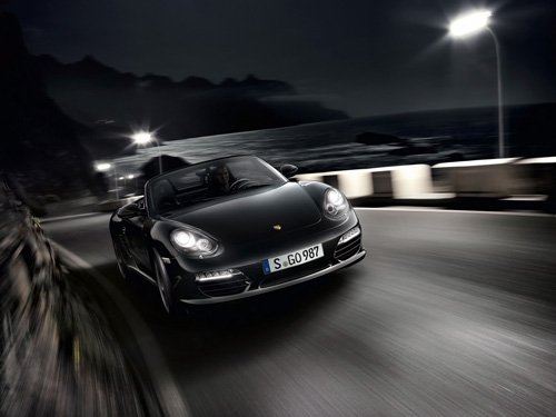 Porsche Boxster S Black Edition Car Poster Print on 10 mil Archival Satin Paper 20" x 15"