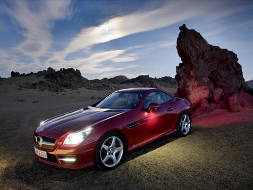 Mercedes-Benz SLK 350 Roadster Car Poster Print on 10 mil Archival Satin Paper 26" x 16"