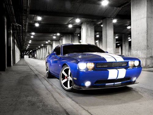 Dodge Challenger SRT8 2011 Car Poster Print on 10 mil Archival Satin Paper 24" x 18"