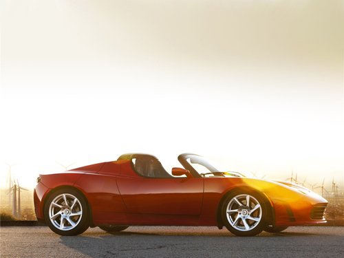 Tesla Roadster 2.5 Car Poster Print on 10 mil Archival Satin Paper 24" x 18"