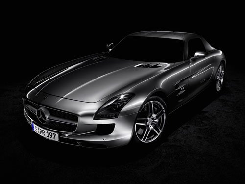 Mercedes SLS AMG (2011) Car Poster Print on 10 mil Archival Satin Paper 20" x 15"