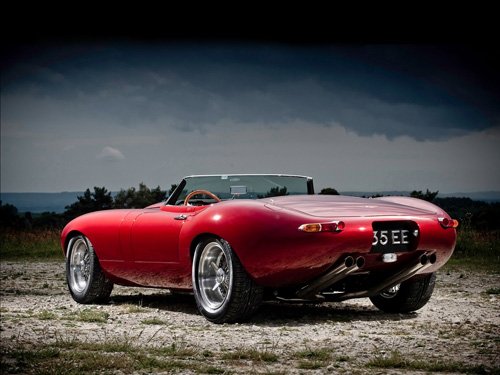 Jaguar Eagle E-Type Speedster Car Poster Print on 10 mil Archival Satin Paper 20" x 15"