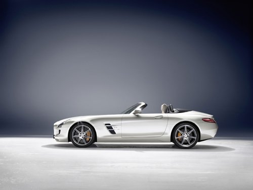 Mercedes-Benz SLS AMG Roadster 2012 Car Poster Print on 10 mil Archival Satin Paper 24" x 18"